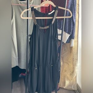 Sabala Black skort with Gold Accents